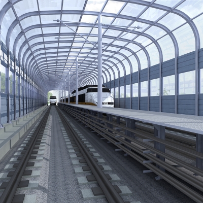 鐵路全封閉聲屏障