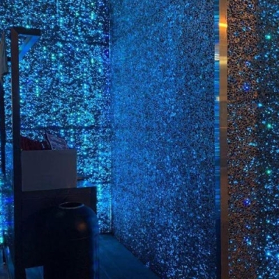 透光泡沫鋁光影效果展示